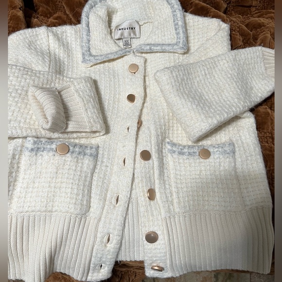 INDUSTRY Ivory Cardigan/Jacket M - Picture 1 of 7
